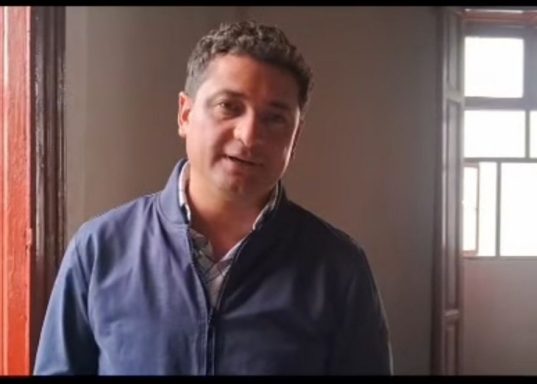 El Delegado Regional del Sindicato "CATEM" en la Zona Norte del Estado de México, Claudio Manuel Terán Suárez.