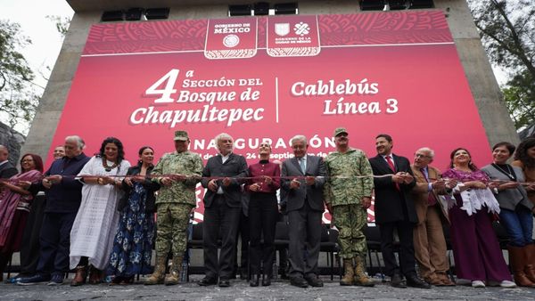 INAUGURACIÓN DE LA CUARTA SECCIÓN DEL BOSQUE DE CHAPULTEPEC Y DE LA LÍNEA 3 DEL CABLEBÚS.